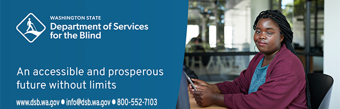 Washington State Department of Services for the Blind banner graphic