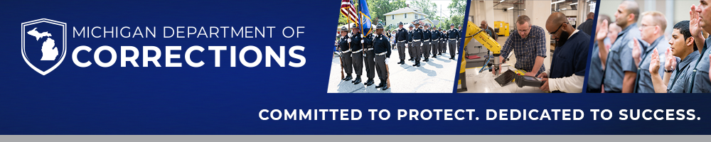 Michigan Department of Corrections logo.