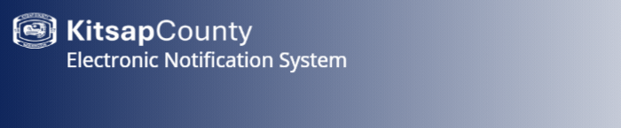 Kitsap County Electronic Notification System