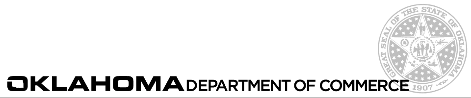 Oklahoma Department of Commerce Subscription Banner