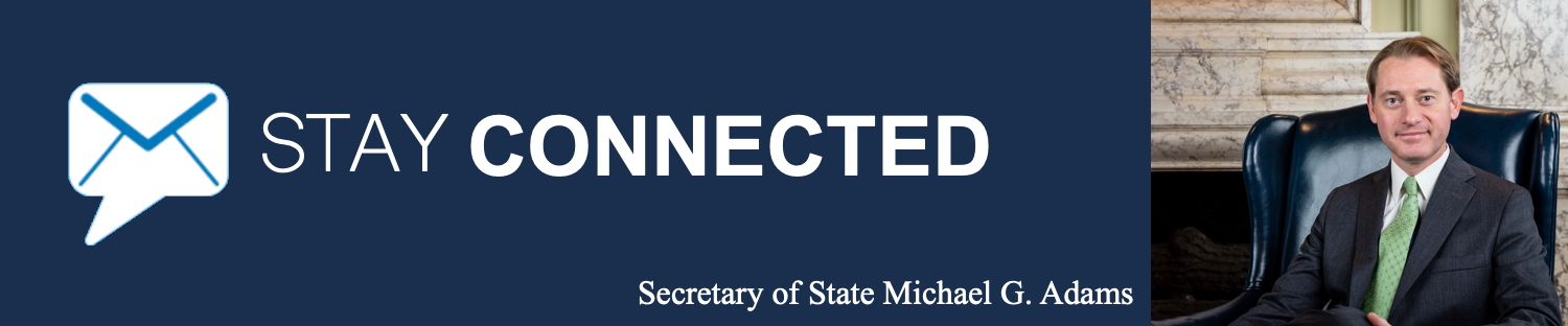 Stay Connected with Kentucky Secretary of State Michael G. Adams