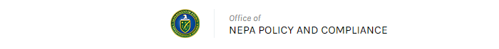 Department of Energy's Office of NEPA Policy and Compliance banner graphic