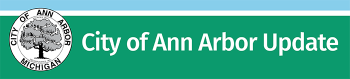 City of Ann Arbor Update banner, with city seal