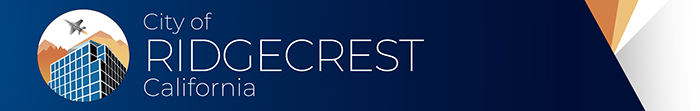 City of Ridgecrest, California banner