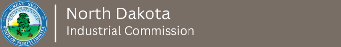 North Dakota Industrial Commission banner graphic